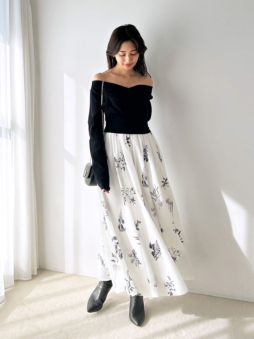 SNIDEL「ニットドッキングワンピース」|ワンピース|