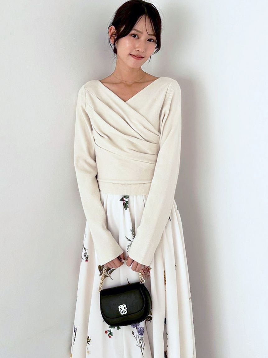 SNIDEL「ニットドッキングワンピース」|ワンピース|