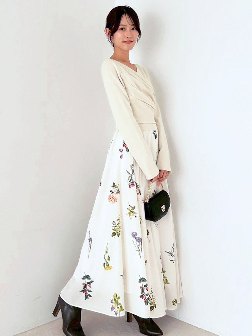 SNIDEL「ニットドッキングワンピース」|ワンピース|