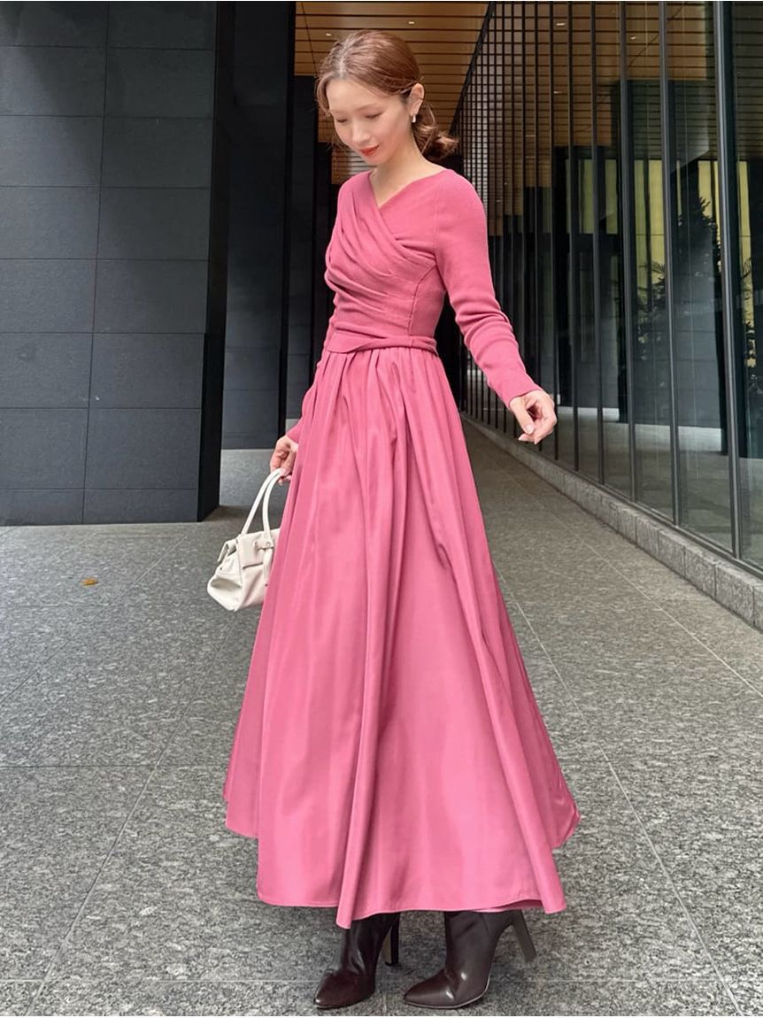 SNIDEL「ニットドッキングワンピース」|ワンピース|