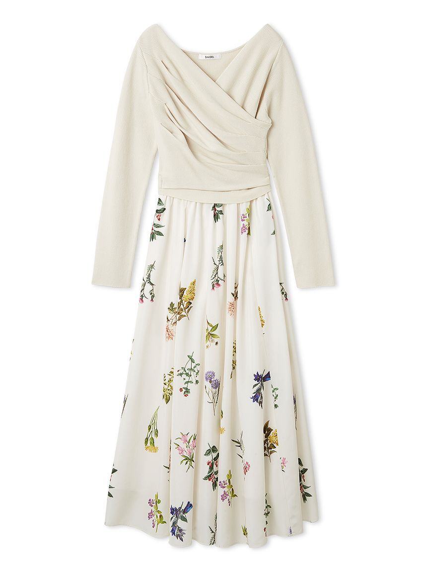 SNIDEL「ニットドッキングワンピース」|ワンピース|