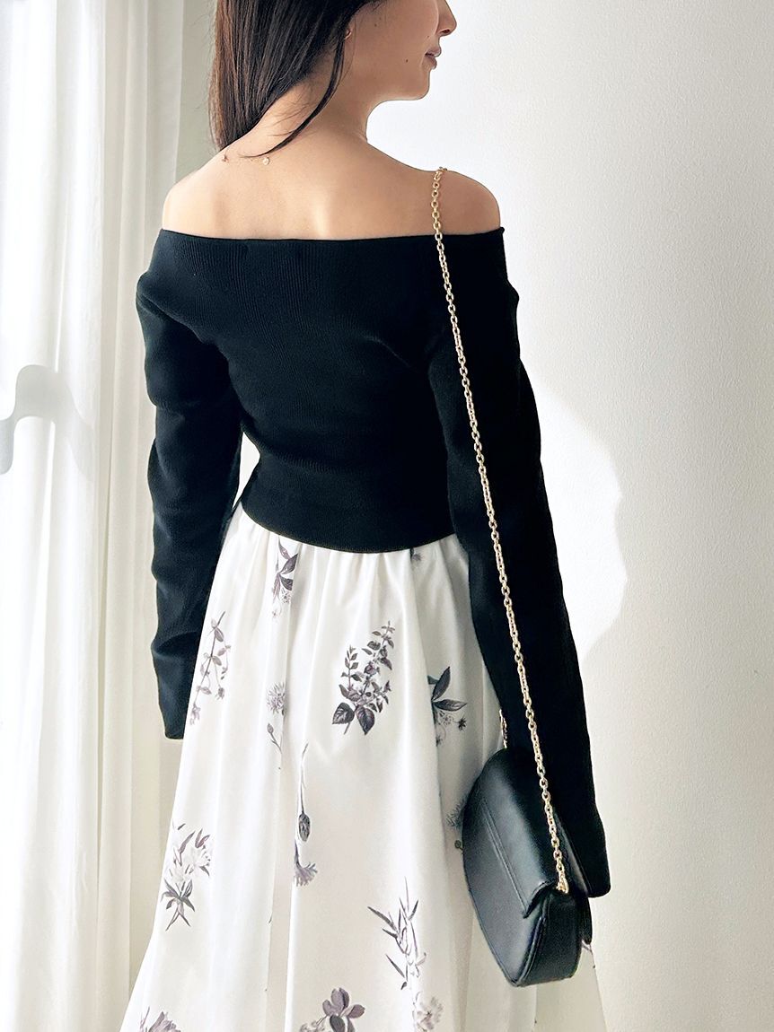 SNIDEL「ニットドッキングワンピース」|ワンピース|