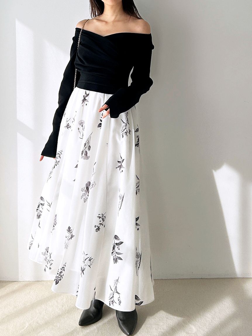 SNIDEL「ニットドッキングワンピース」|ワンピース|