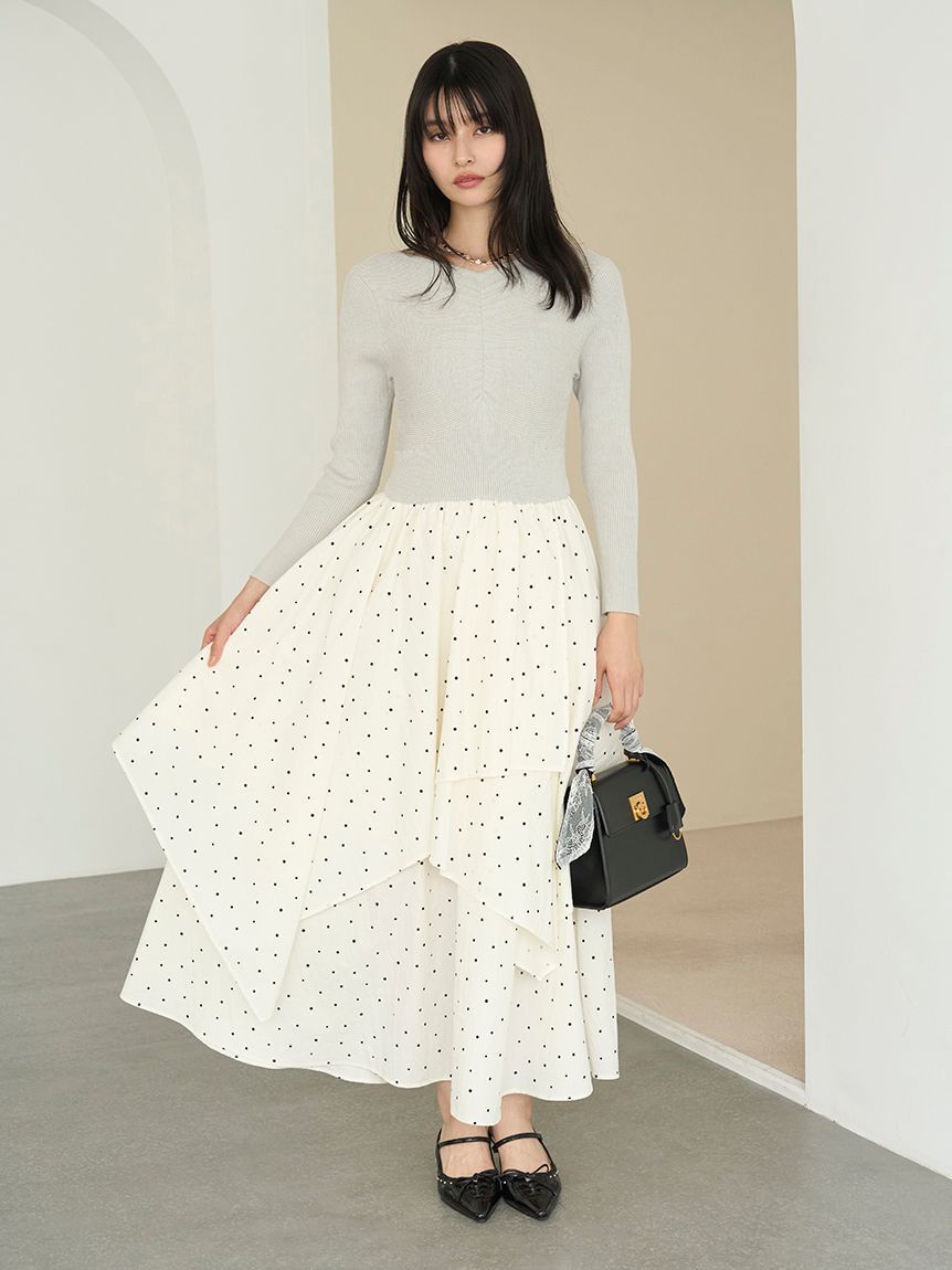 LILY BROWN「レーススカーフ付きハンドバッグ」|ハンドバッグ|