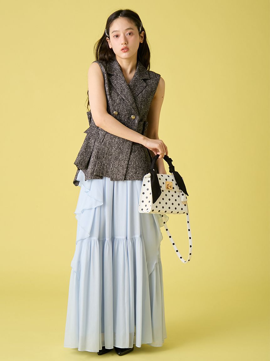 LILY BROWN「レーススカーフ付きハンドバッグ」|ハンドバッグ|