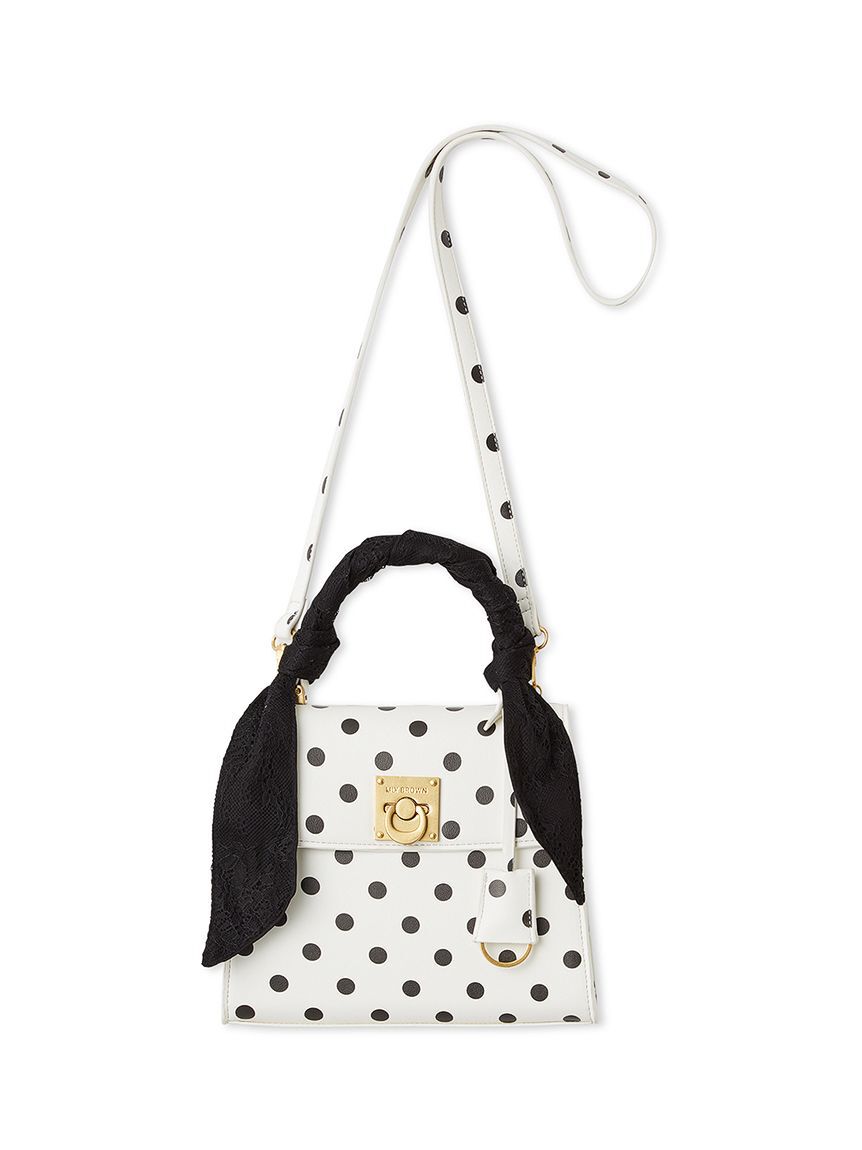 LILY BROWN「レーススカーフ付きハンドバッグ」|ハンドバッグ|