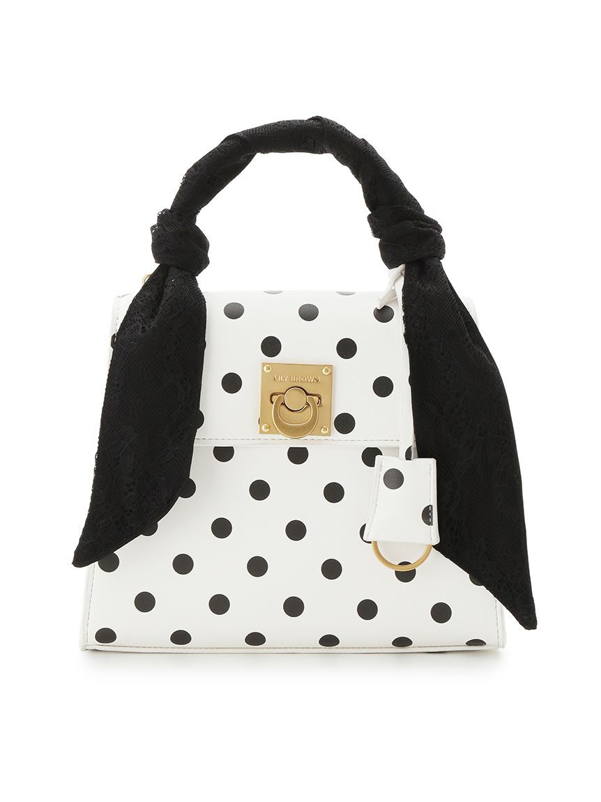 LILY BROWN「レーススカーフ付きハンドバッグ」|ハンドバッグ|