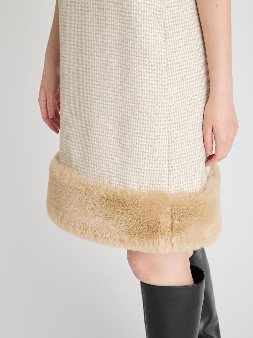 CELFORD「裾ファーミニワンピース」|ワンピース|