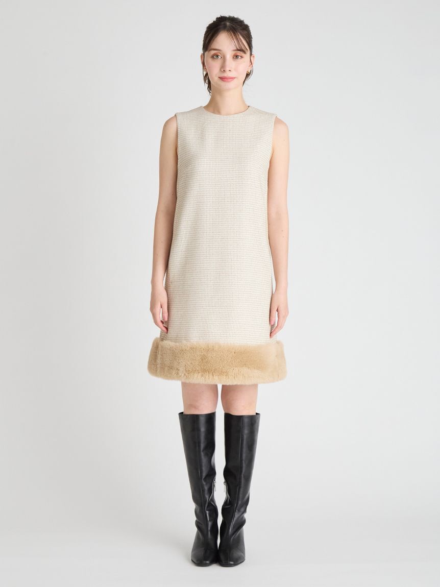 CELFORD「裾ファーミニワンピース」|ワンピース|