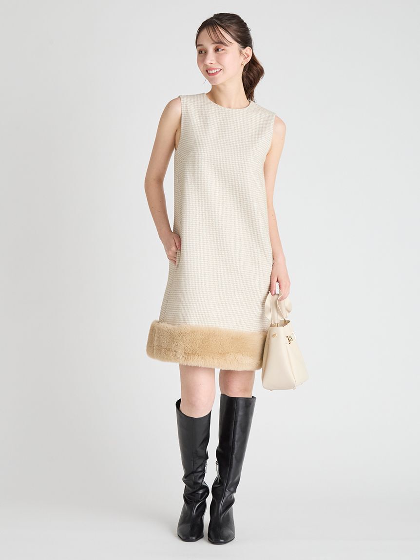 CELFORD「裾ファーミニワンピース」|ワンピース|