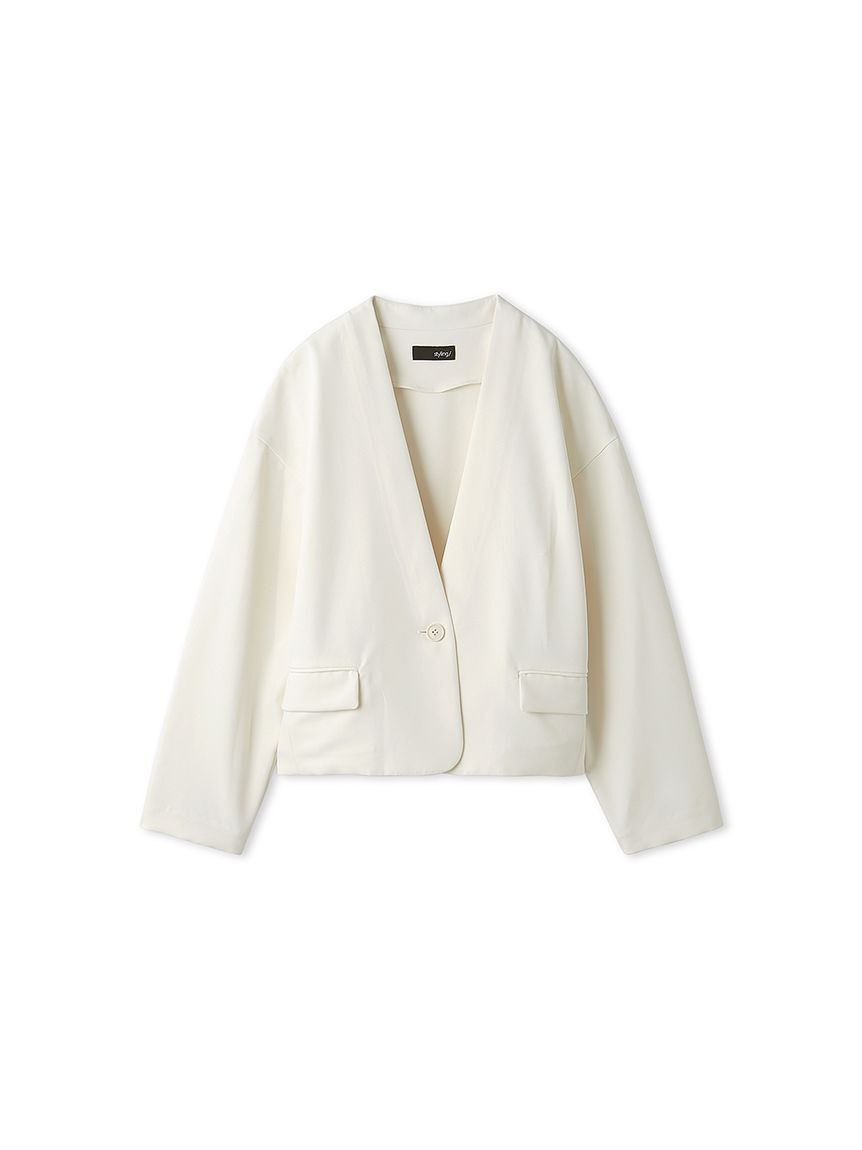 styling/「ノーカラースーツジャケット」|ノーカラージャケット|