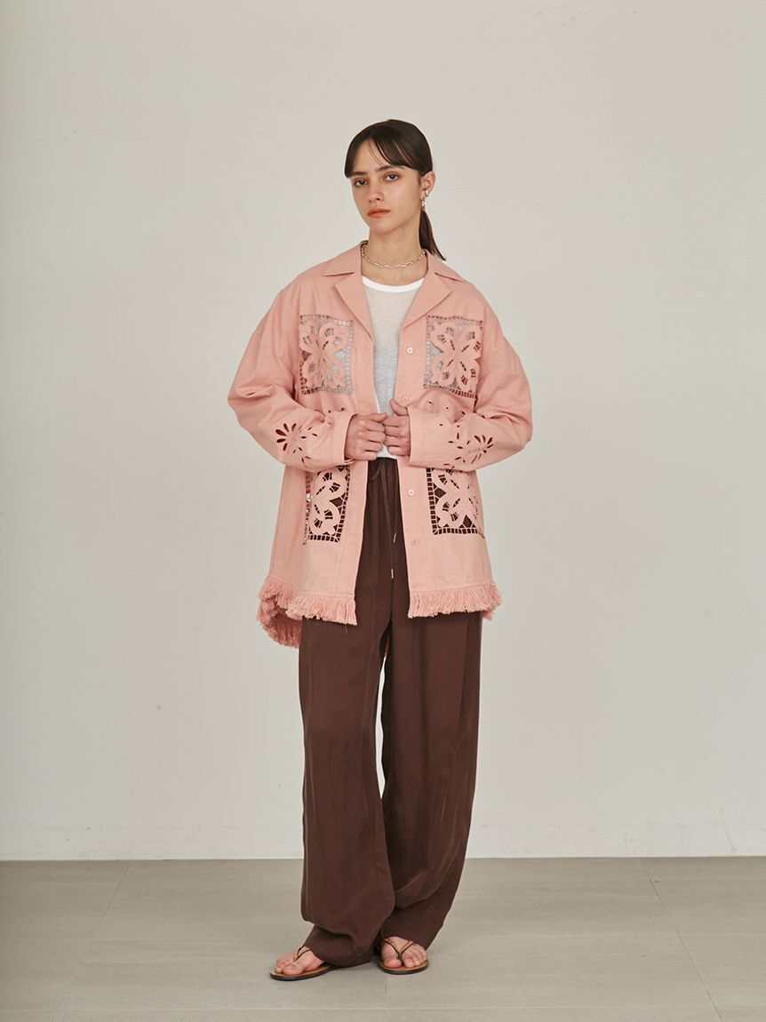 styling/「【セットアップ対応】ワイドタックドローストリングパンツ」|チノ|