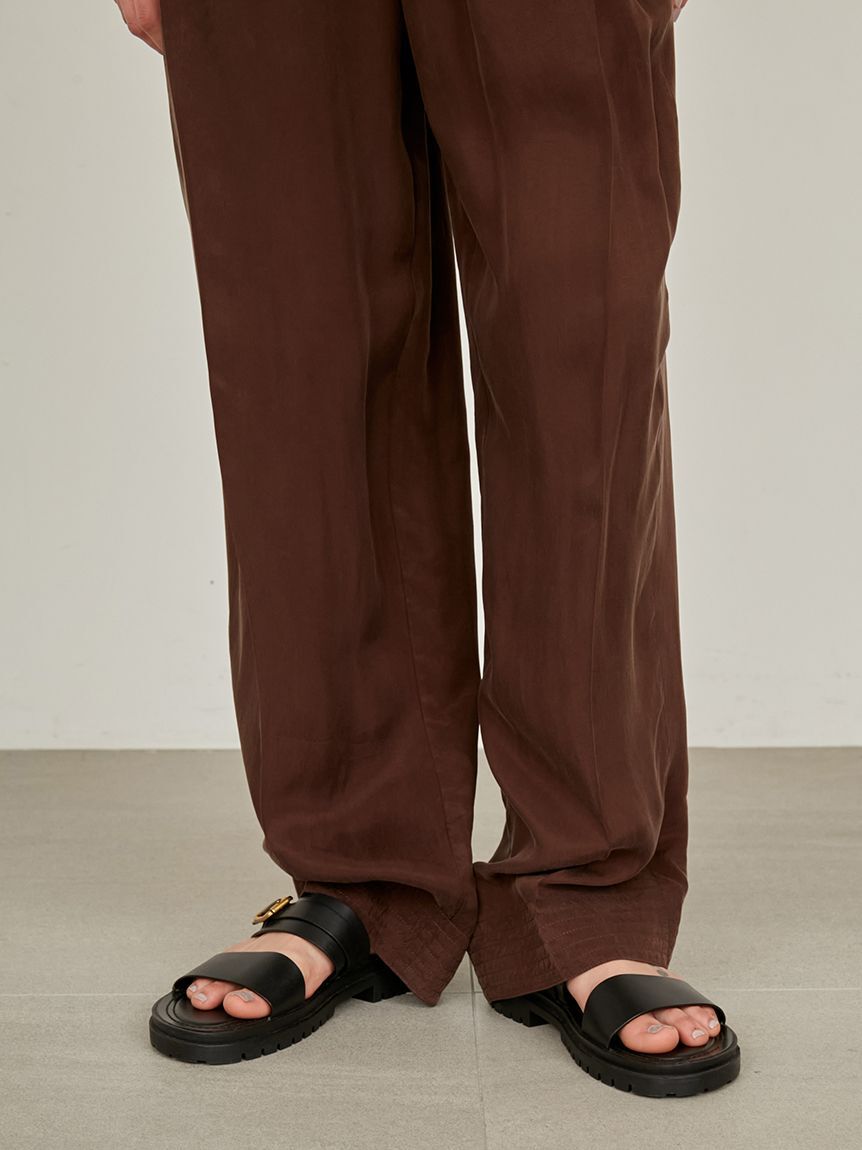 styling/「【セットアップ対応】ワイドタックドローストリングパンツ」|チノ|