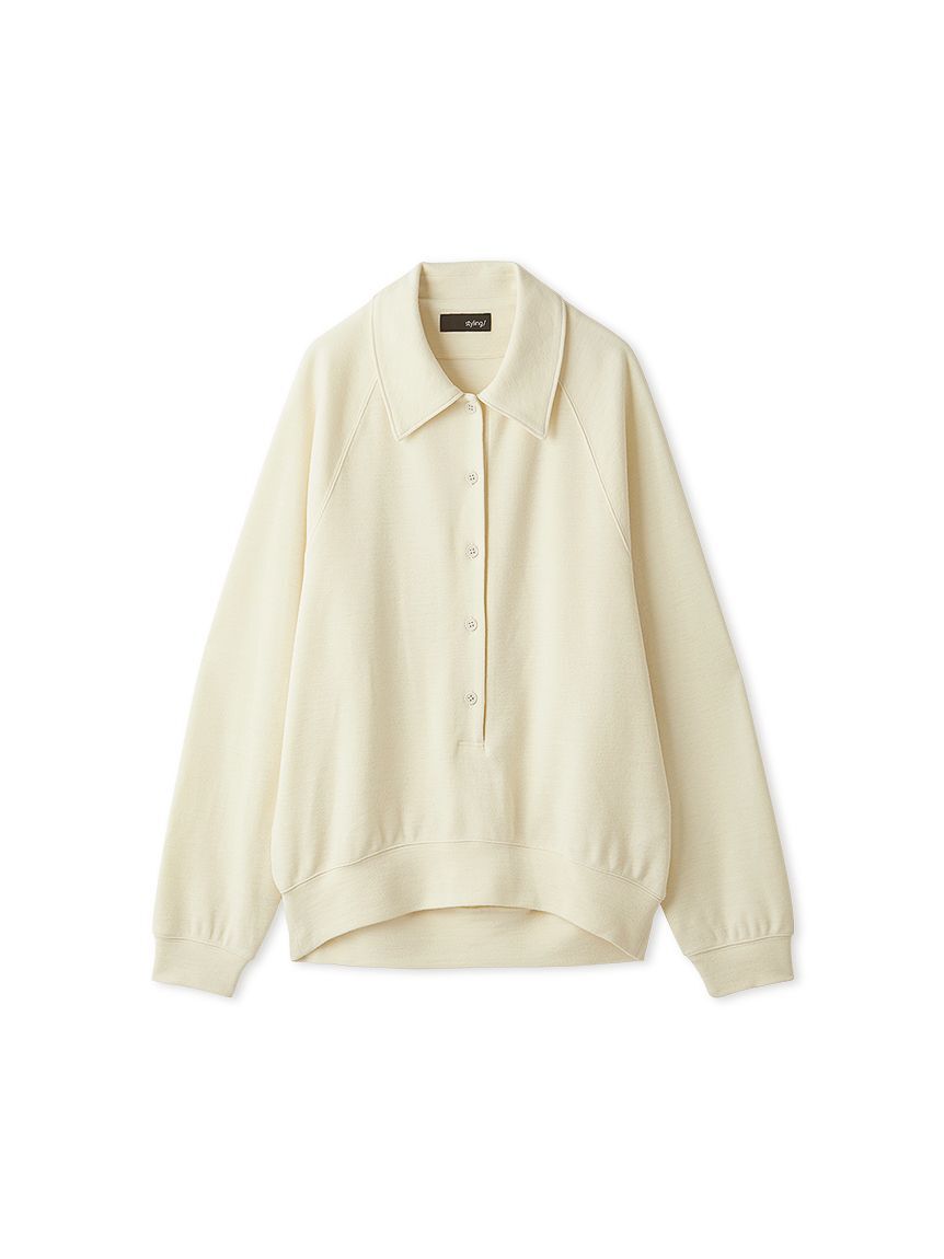 styling/「ラグランスリーブオーバーポロシャツ」|ポロシャツ|
