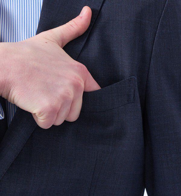 MACKINTOSH PHILOSOPHY「トロッタージャケット #109 ストレッチピンヘッド/無地」|テーラードジャケット|