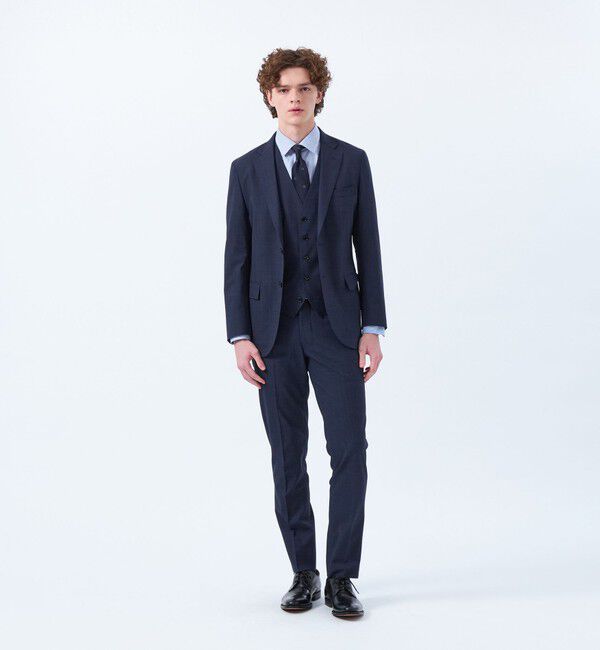 MACKINTOSH PHILOSOPHY「トロッタージャケット #109 ストレッチピンヘッド/無地」|テーラードジャケット|