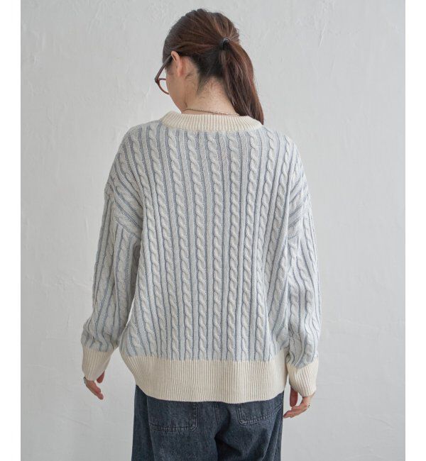 Lbc with Life「ケーブルニットプルオーバー」|カーディガン|