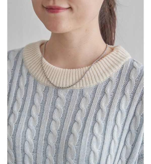 Lbc with Life「ケーブルニットプルオーバー」|カーディガン|