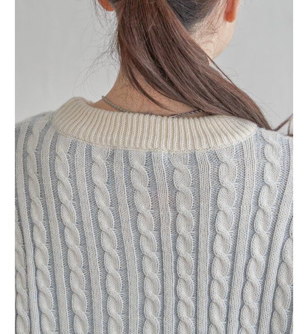 Lbc with Life「ケーブルニットプルオーバー」|カーディガン|