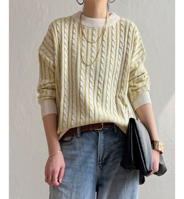 Lbc with Life「ケーブルニットプルオーバー」|カーディガン|