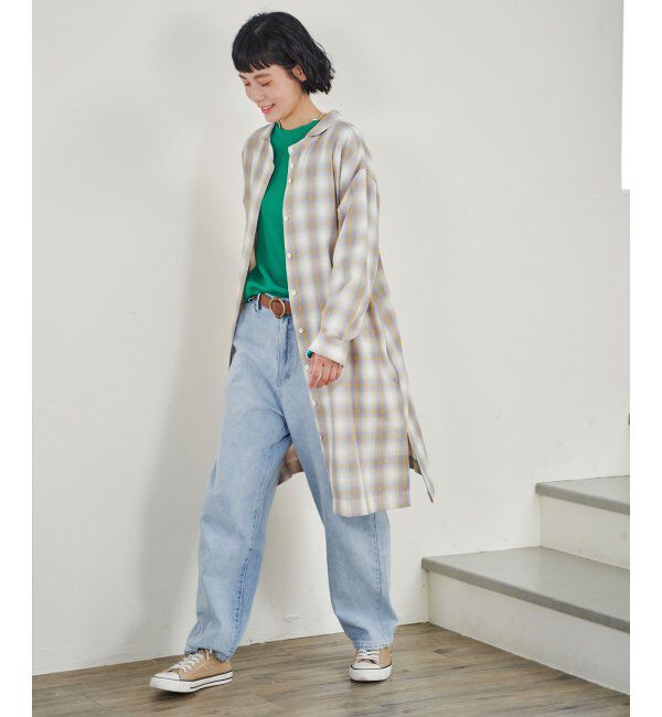 Lbc with Life「シャンブレーチェック3WAYワンピース」|ワンピース|