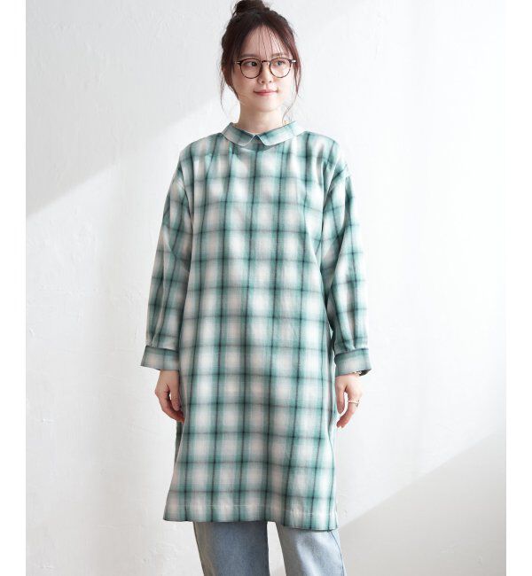 Lbc with Life「シャンブレーチェック3WAYワンピース」|ワンピース|