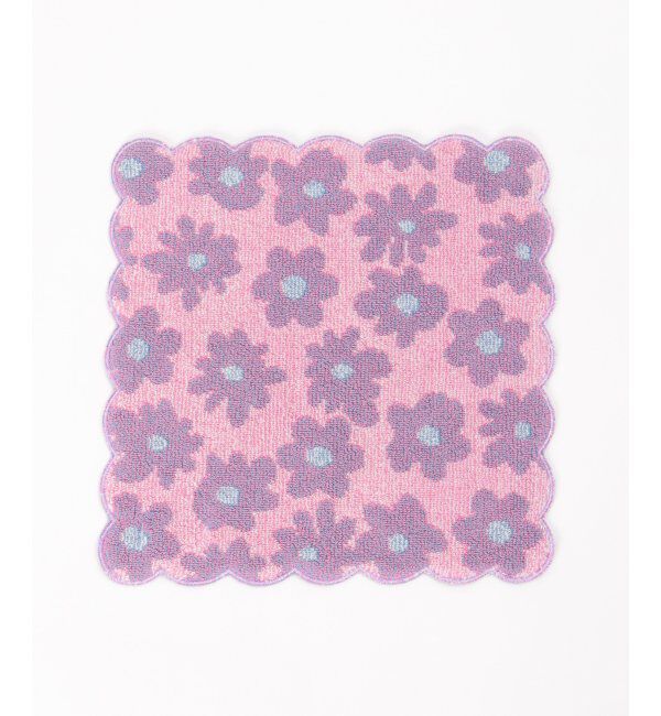 Lbc with Life「花柄スカラップハンカチタオル」|タオル|