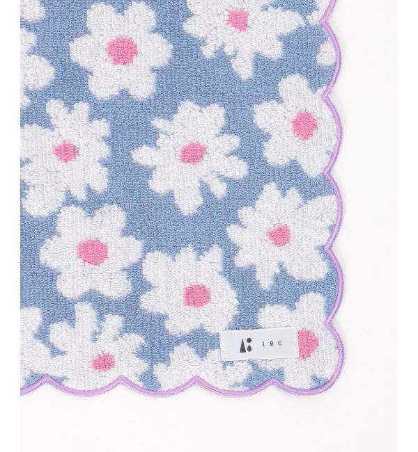 Lbc with Life「花柄スカラップハンカチタオル」|タオル|