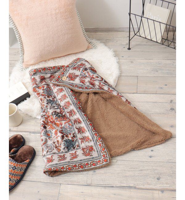 Lbc with Life「ブランケットブルームブロックプリント」|その他|ブラウン