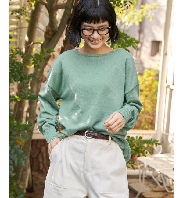 Lbc with Life「コットンタッチ2WAYヘンリーニット」|カーディガン|