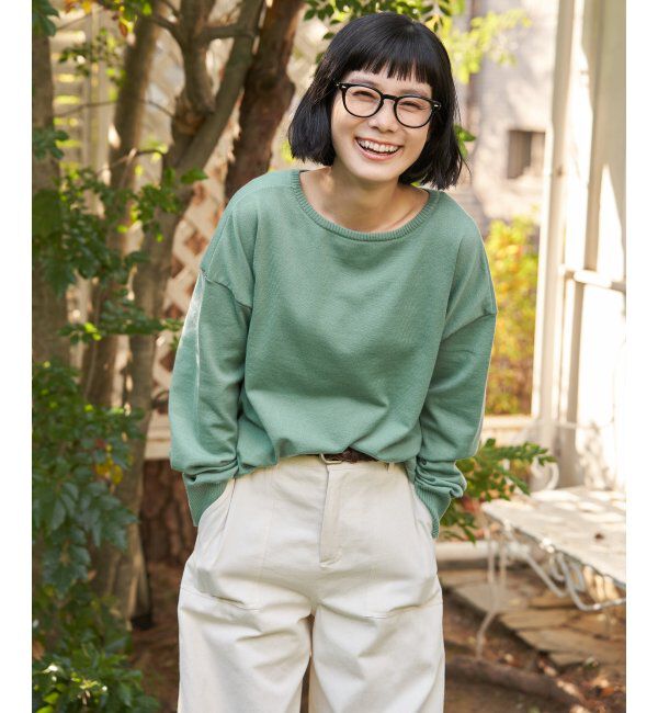 Lbc with Life「コットンタッチ2WAYヘンリーニット」|カーディガン|