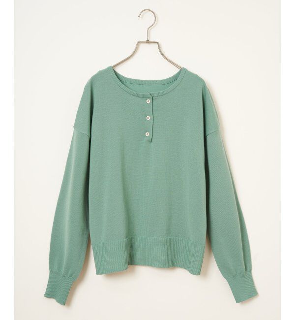 Lbc with Life「コットンタッチ2WAYヘンリーニット」|カーディガン|