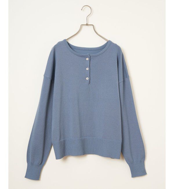 Lbc with Life「コットンタッチ2WAYヘンリーニット」|カーディガン|