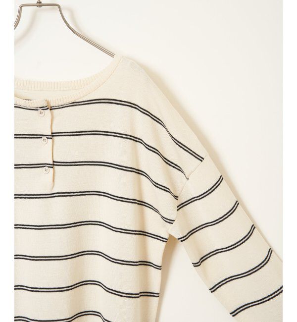 Lbc with Life「コットンタッチ2WAYヘンリーニット」|カーディガン|