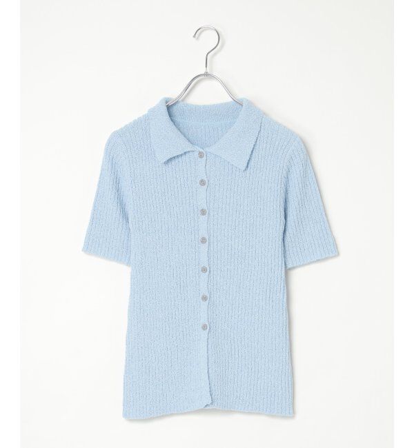 VENCE share style「ブークレミックスニットポロカーディガン」|カーディガン|