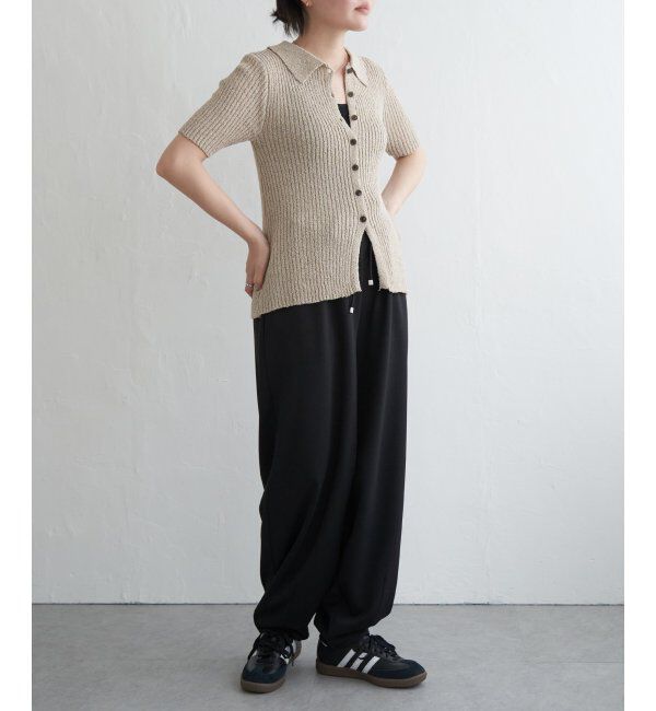 VENCE share style「ブークレミックスニットポロカーディガン」|カーディガン|