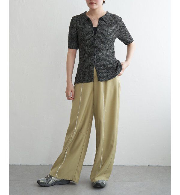 VENCE share style「ブークレミックスニットポロカーディガン」|カーディガン|