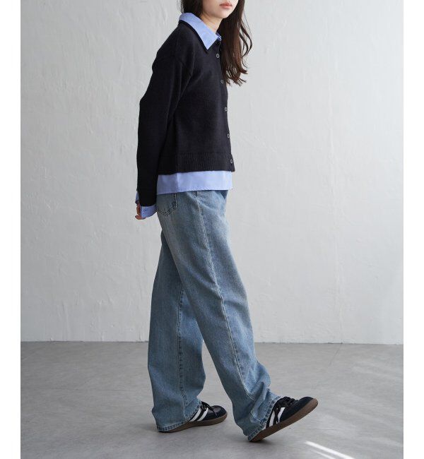 VENCE share style「アルパカタッチシャツドッキングカーディガン」|カーディガン|