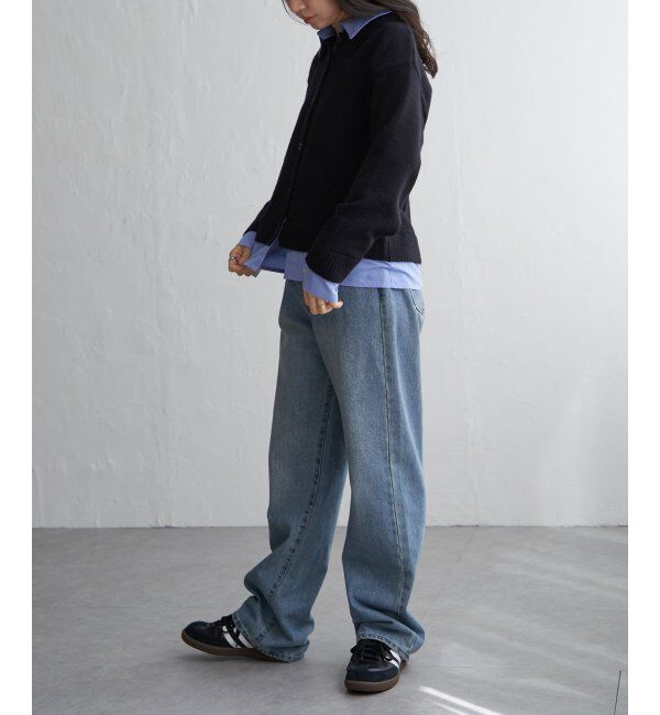 VENCE share style「アルパカタッチシャツドッキングカーディガン」|カーディガン|