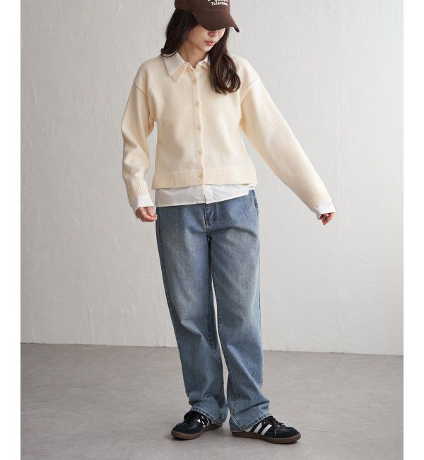 VENCE share style「アルパカタッチシャツドッキングカーディガン」|カーディガン|