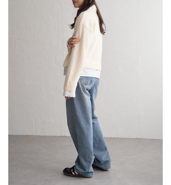 VENCE share style「アルパカタッチシャツドッキングカーディガン」|カーディガン|