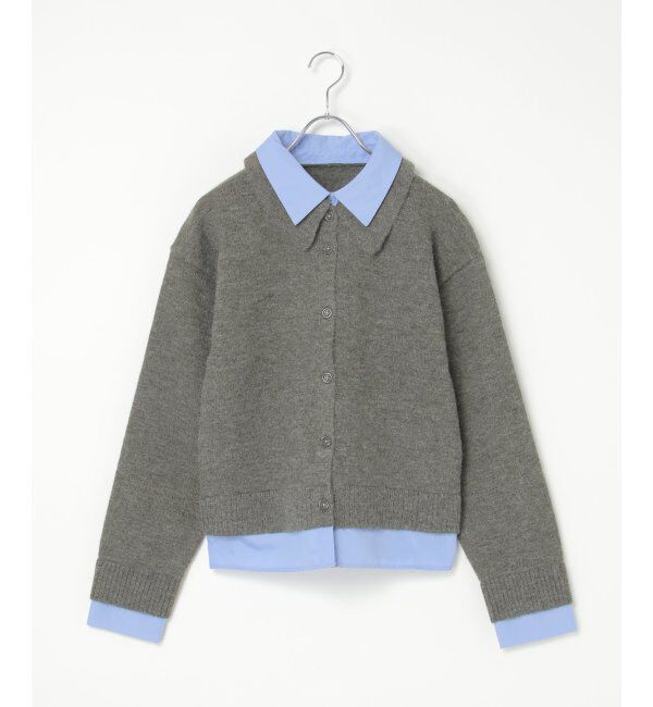 VENCE share style「アルパカタッチシャツドッキングカーディガン」|カーディガン|