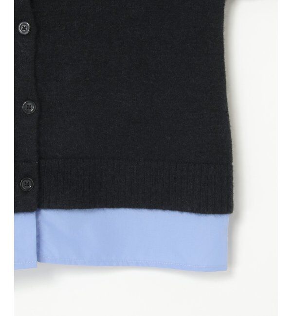 VENCE share style「アルパカタッチシャツドッキングカーディガン」|カーディガン|