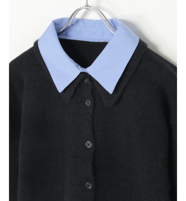 VENCE share style「アルパカタッチシャツドッキングカーディガン」|カーディガン|