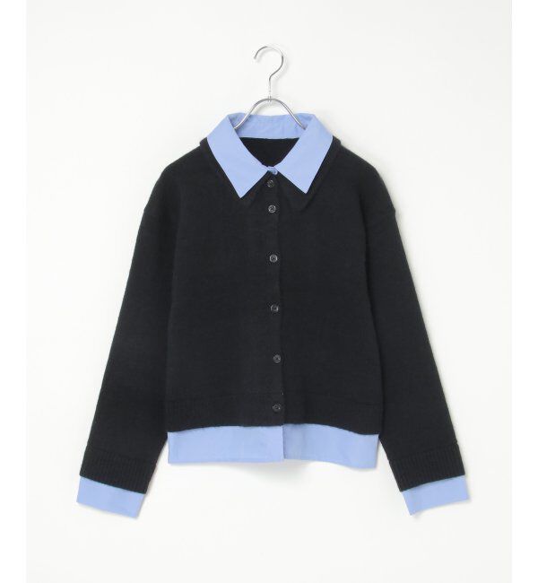 VENCE share style「アルパカタッチシャツドッキングカーディガン」|カーディガン|