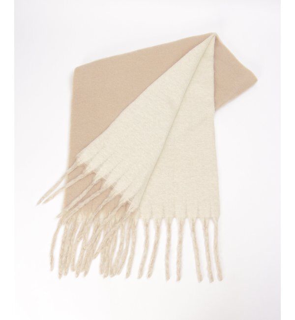 VENCE share style「無地バイカラーマフラー」|バンダナ・スカーフ|