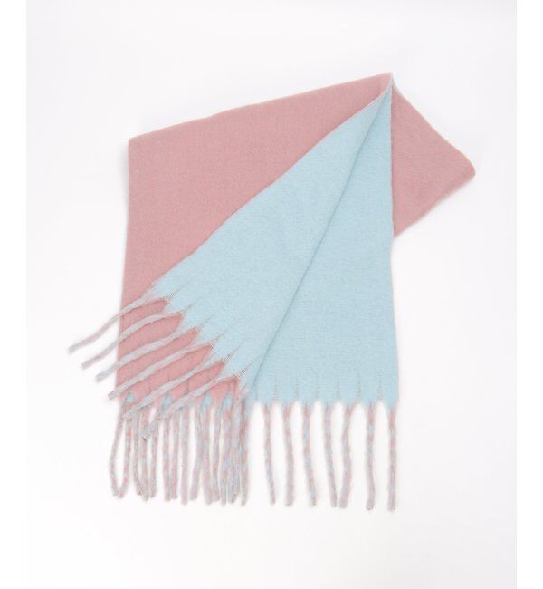 VENCE share style「無地バイカラーマフラー」|バンダナ・スカーフ|