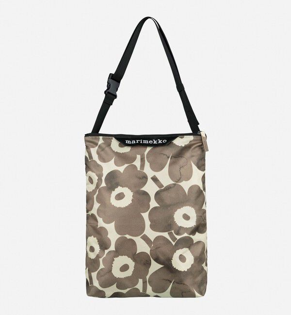 Marimekko「Neat Crossbody Unikko M ショルダーバッグ」|ショルダー・メッセンジャー|ﾗｲﾄｲｴﾛｰ&times;ﾍﾞｰｼﾞｭ