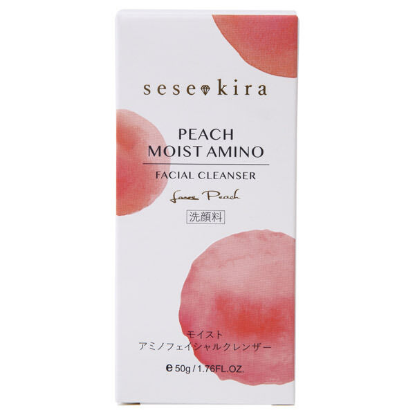  「セセキラ ピーチ モイストアミノフェイシャルクレンザー ケース入 (50g)」|洗顔料|