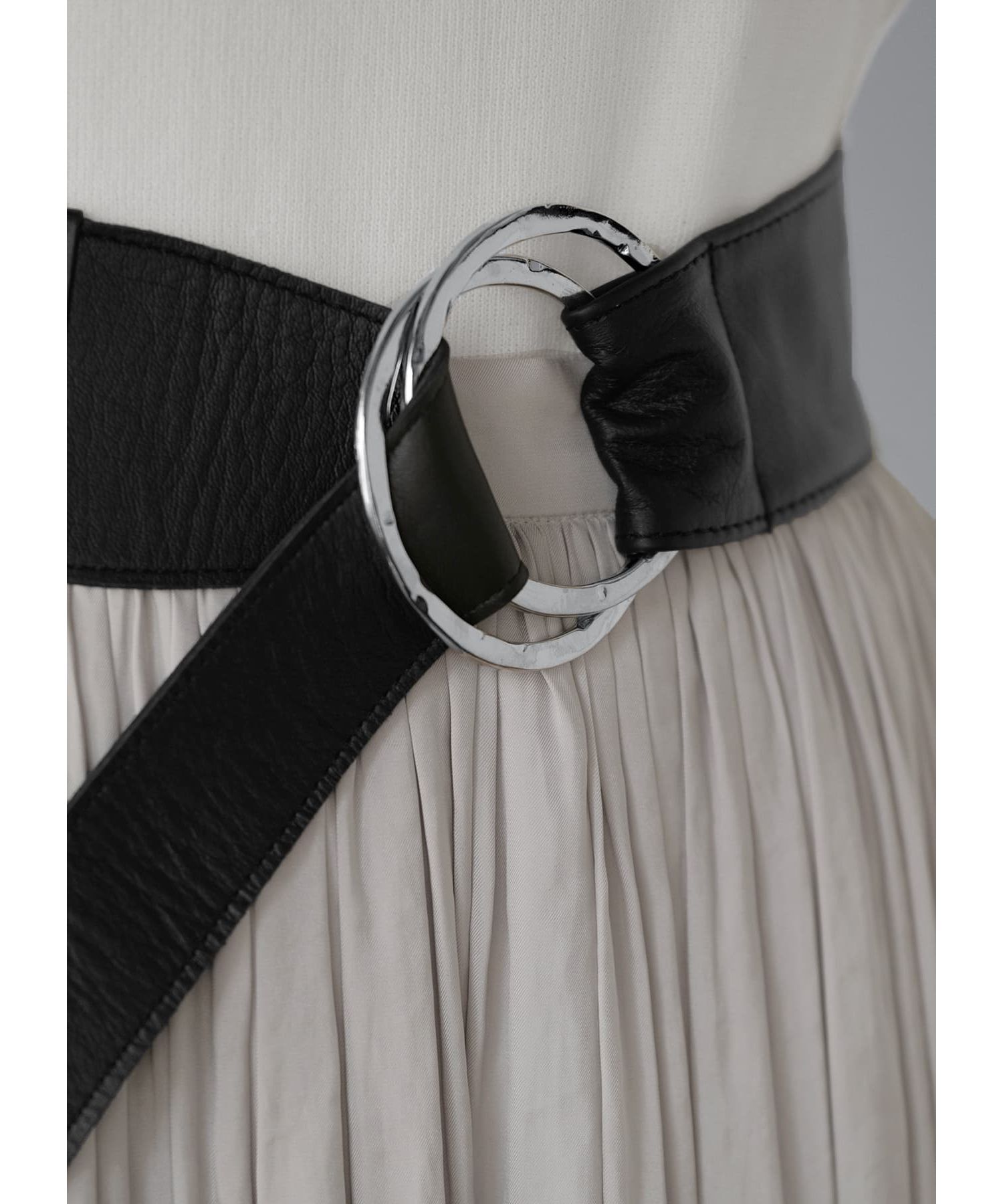 STYLE DELI「ダブルリングレザーサッシュベルト／SV金具」|ベルト|